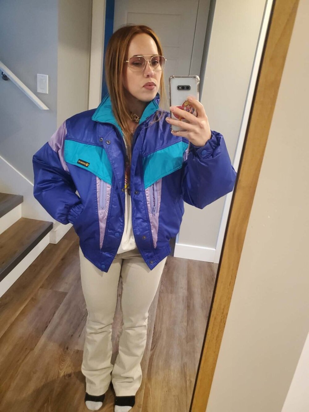 Retro Colorblock Ski Jacket - Picture 11 of 13